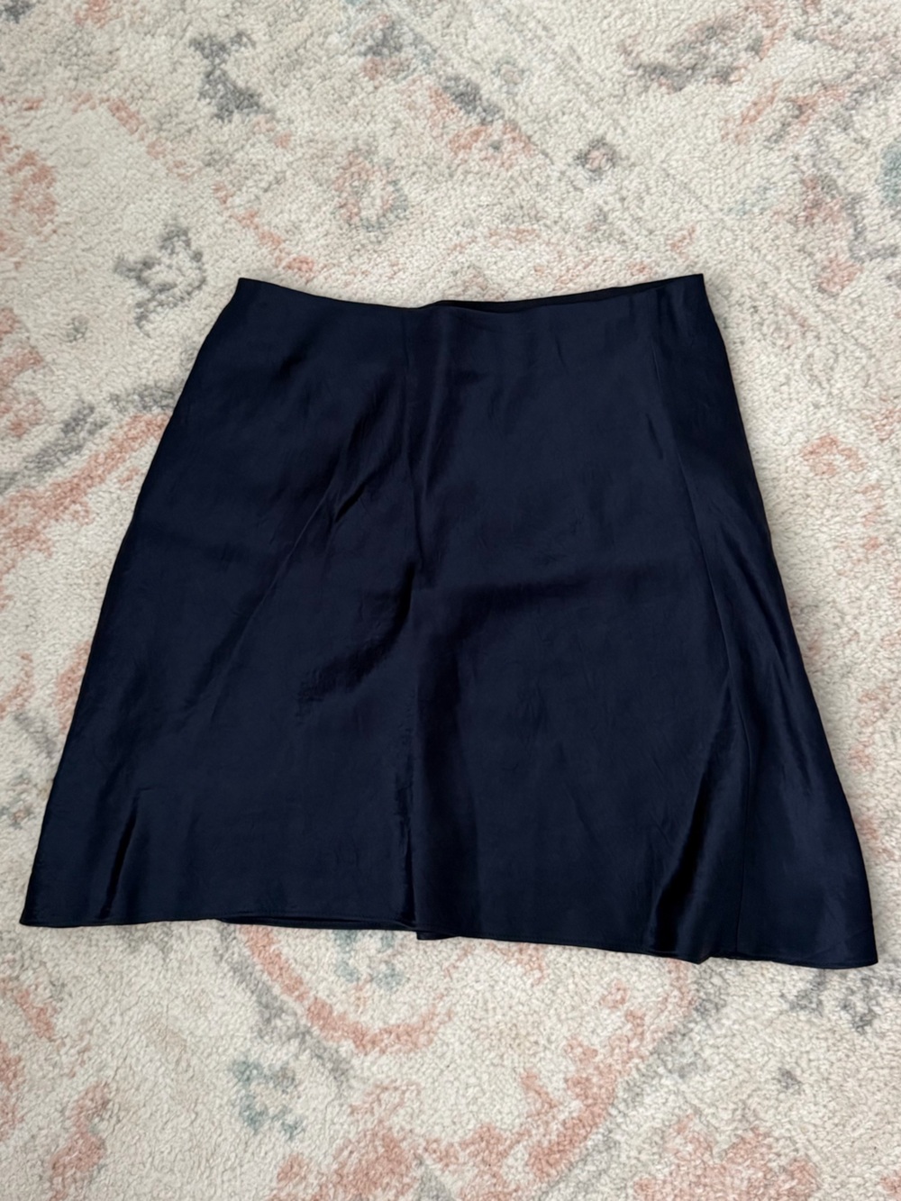 Aritzia Babaton Navy Satin Skirt - Women's